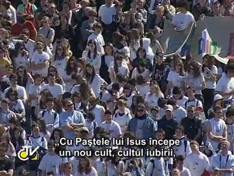 Benedict al XVI-lea: Cu Paştele lui Isus începe cultul iubirii