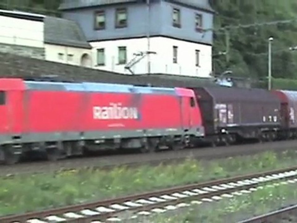 Assmannshausen a. Rhein, ERS Class 66, BR152, BR185, 5x BR143