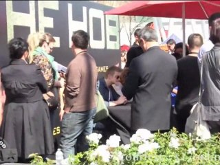 The Hunger Games cast sign autographs