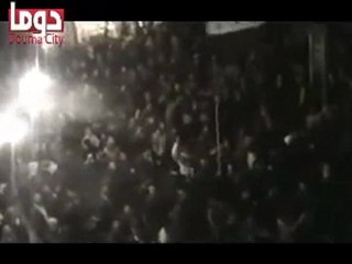 فري برس ريف دمشق دوما مهرجان ثوري في ساحة الحرية 12 3 2012  ج5