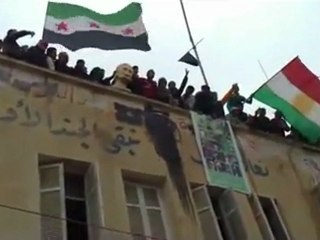 فري برس الحسكه عامودا اسقاط رأس المقبورمن فوق مفرزة أمن العسكري 12 3 2012