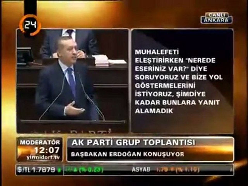 Başbakan Recep Tayyip Erdoğan Grup Toplantısı konuşması "6 Mart 2012"