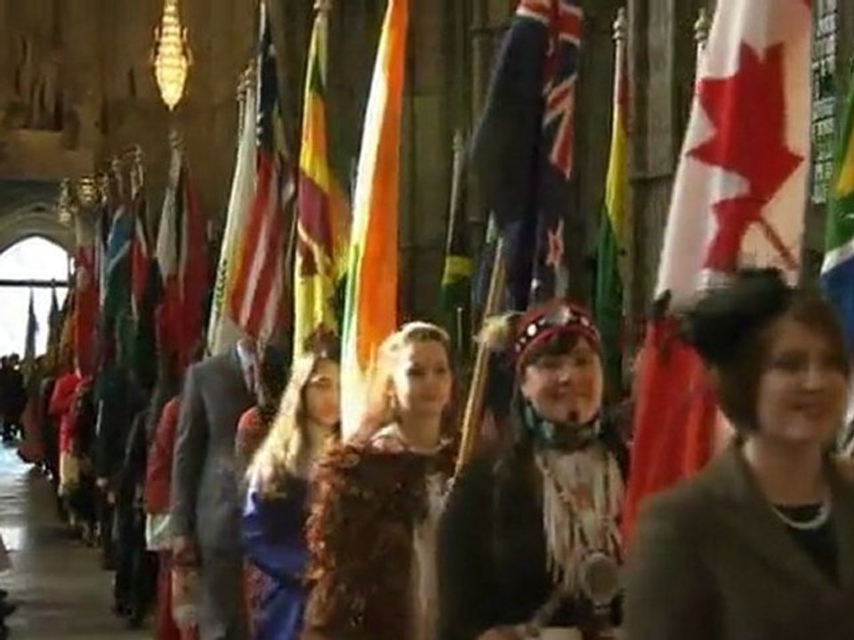 Britain's Queen attends the Commonwealth Day observance