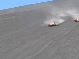 Descente Volcan en luge.