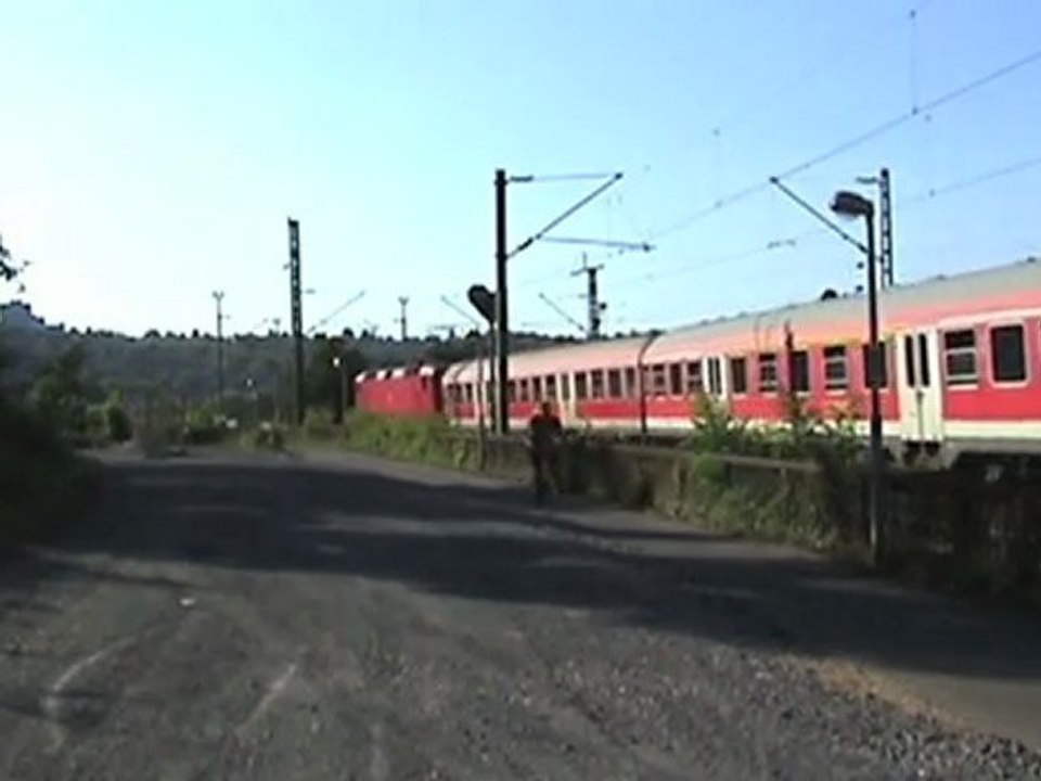 Koblenz Horchheim BR218 mit Holztransport, 2x Vectus Coradia Lint41, 3x BR143