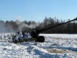 Artillery Howitzer Cannons Firing - February 2012