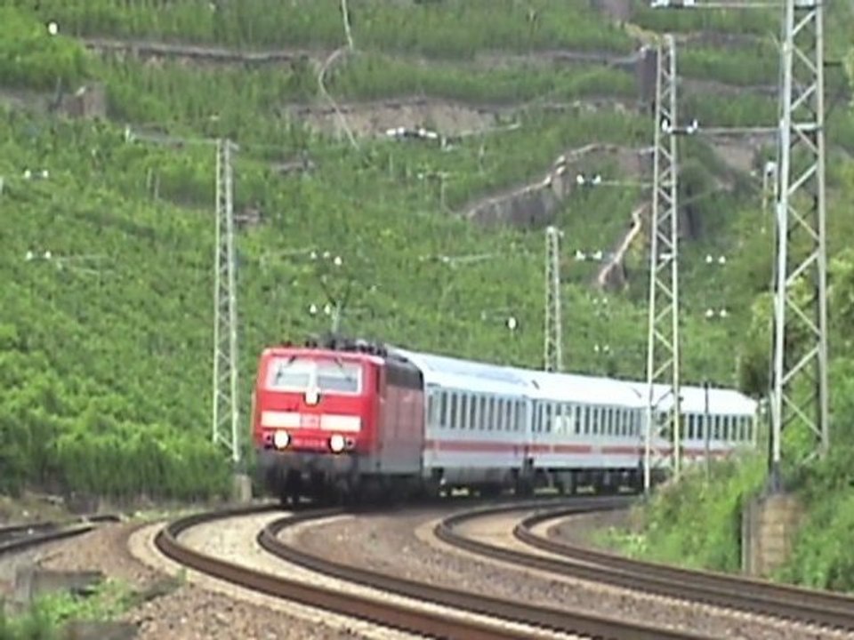 Bahnhof Winningen a.d. Mosel, CB Rail Prima, 2x BR189, 2x BR181, 2x BR143, 2x BR425, BR426