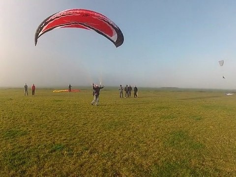 Ecole Grand Vol Paramoteur, Paris Nord Ouest, Brouillard à Persan Beaumont le 3 janv 2012