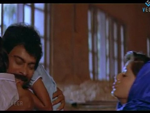 Gang Leader - Chiranjivi Meeting His Family And Vijaya Santhi In Jail