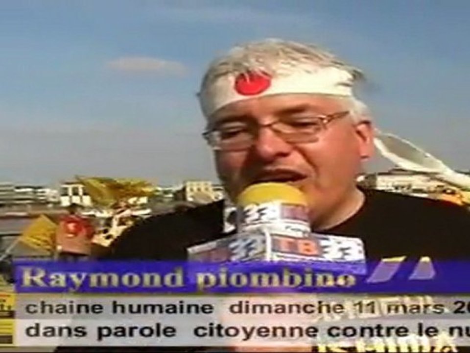 dimanche 11  mars 2012 une chaine humaines contre le nucléaire