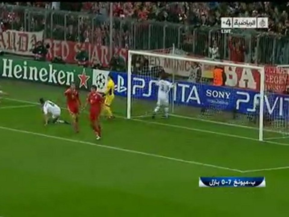 جميع اهداف مباراة بايرن ميونيخ وبازل 0/7