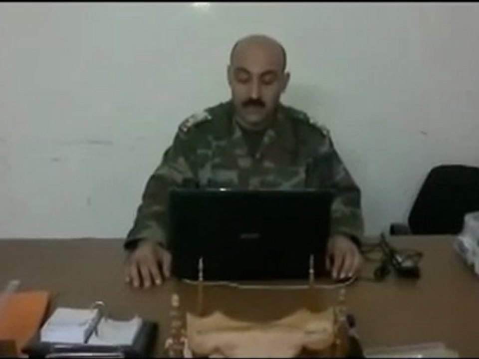 فري برس حمص الرستن أنشقاق الرائد زاهرأحمد أيوب 13 3 2012