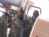 فري برس مقطع مؤثر اعتقال احد  الأشخاص مع بكاء ابنه  13 3 2012
