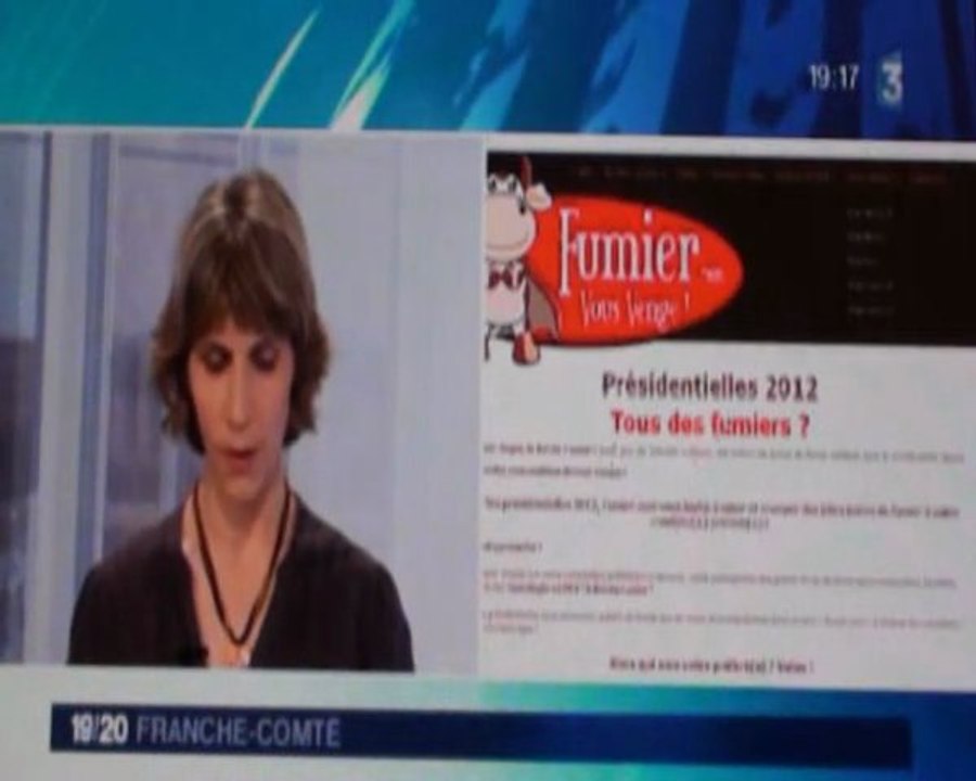 Fr 3 Franche-Comté présente le site "fumier.com"