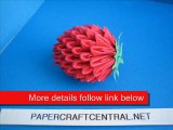 3D Origami Strawberry