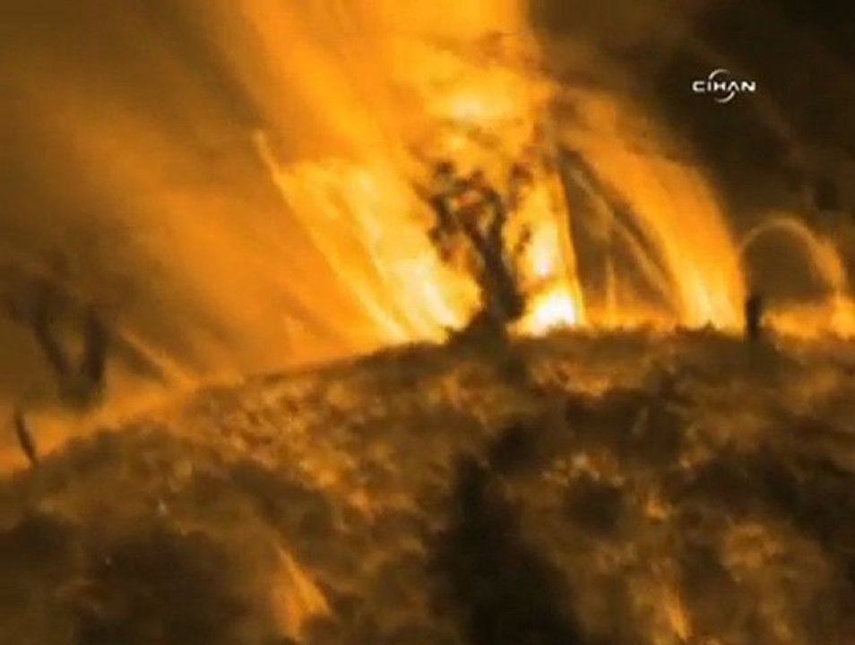 Güneş'in kavurucu yüzeyinde dans!