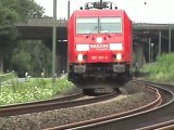 Namedy am Rhein, Crossrail BR185, Railion BR185, DBAG BR185, ICE II, 4x BR101, BR460