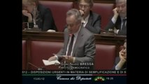 Gianclaudio Bressa - Voto su decreto semplificazioni (13.03.12)