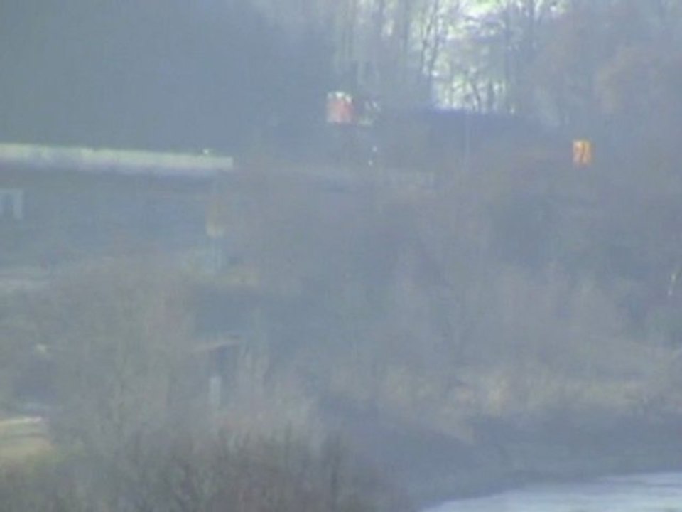 Linz am Rhein, Plasser & Theurer Gleisbaufahrzeug, BR185