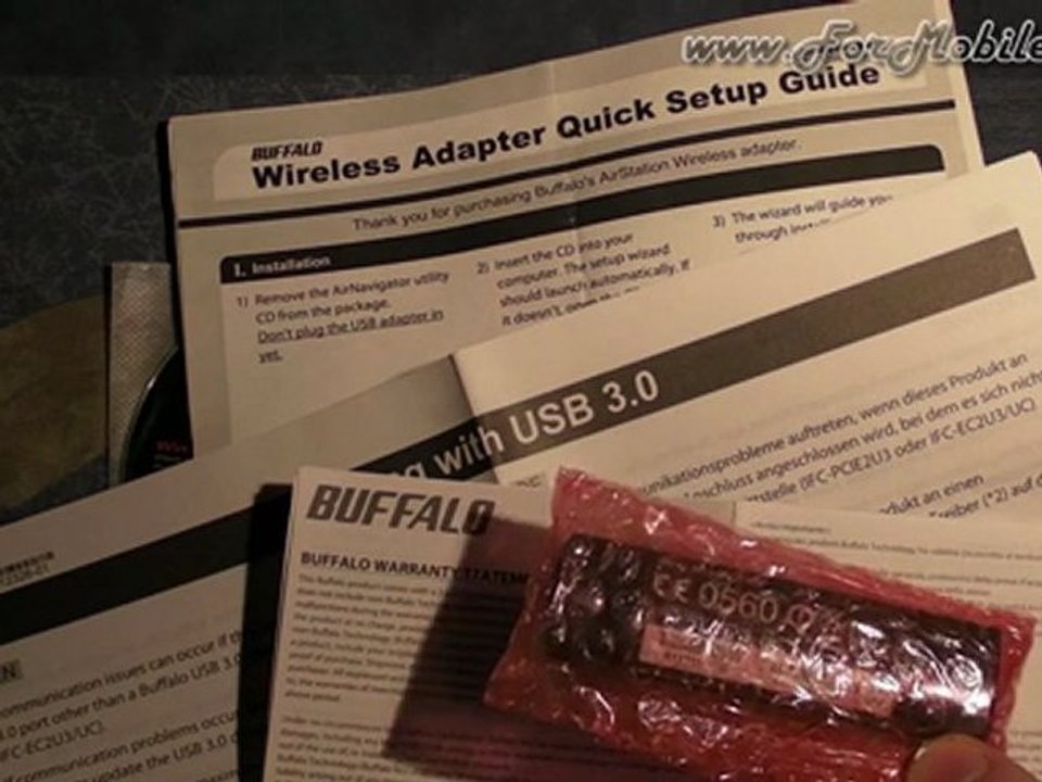 Unboxing di Buffalo WLI-UC-G450 (pendrive USB Wi-Fi 450 Mbps) - esclusiva italiana !