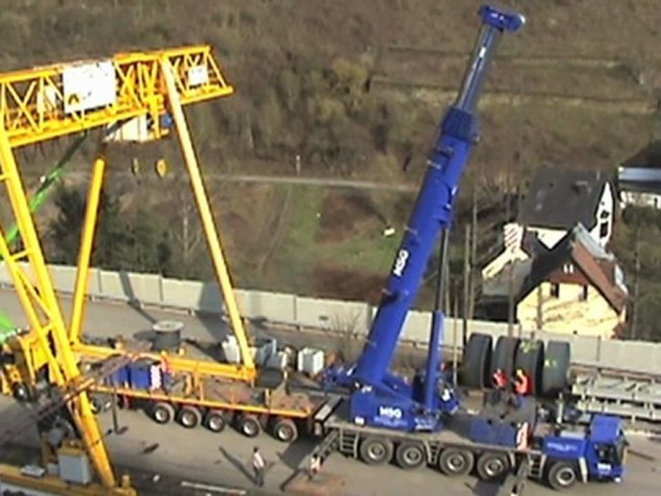 Aufbau Portalkran Ediger-Eller Kaiser-Wilhelm-Tunnel Teil 003