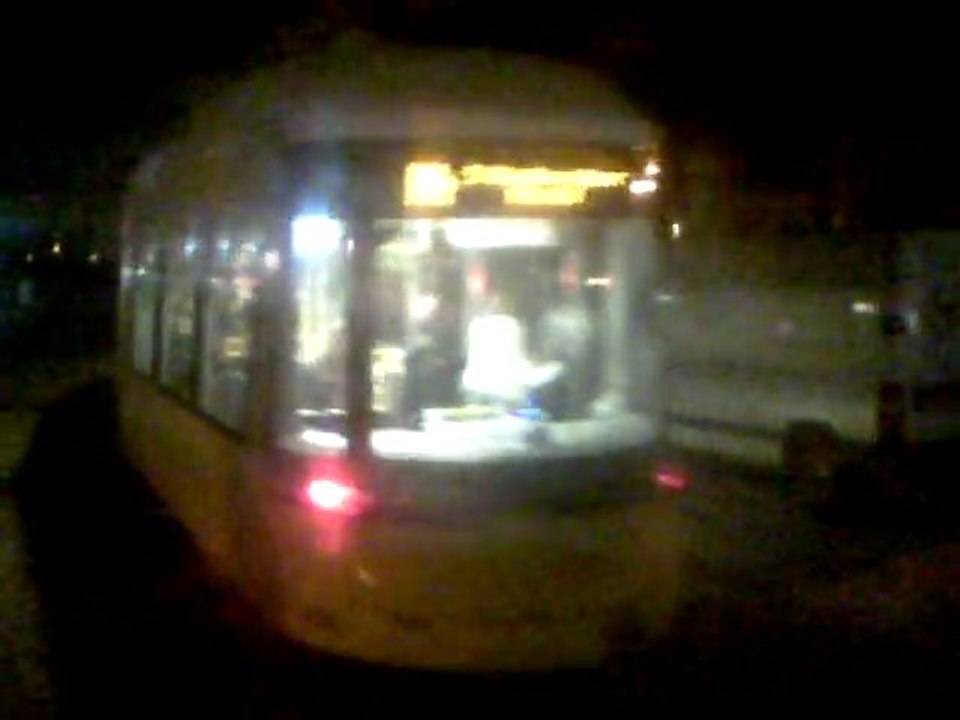 on my Tramway back to the Artelier