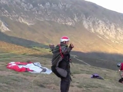 1er vol de Claude en parapente