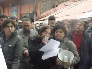 Dersim'de Sivas Davası Protestosu
