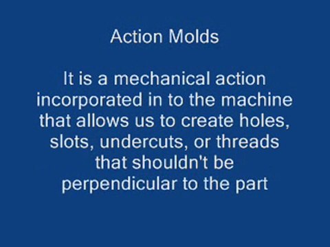 various terms used in plastic injection molding