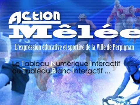 Tableau Blanc Interactif (TBI) à l école Jordi Barre de Perpignan