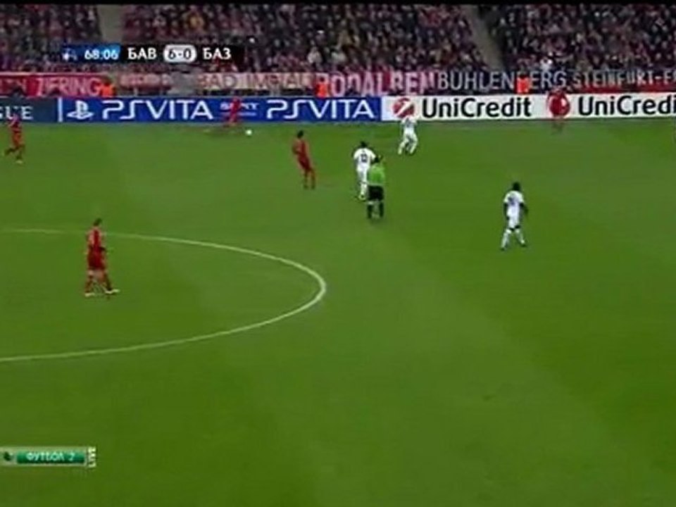Лига Чемпионов -  БАВАРИЯ – БАЗЕЛЬ -  2011-12 - 1-8 финала -  Ответный матч -2-й тайм