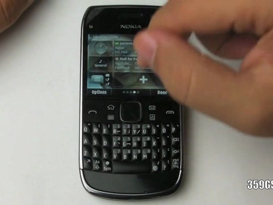 Nokia E6 User Interface