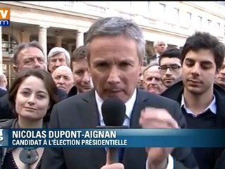 Dupont-Aignan, candidat officiel, veut offrir "une autre politique"