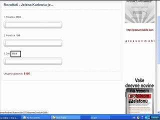 Kako Karleusa bilduje glasove u anketama? Ovako... (ne gledati na full screen jer se ne vidi vreme u donjem uglu)