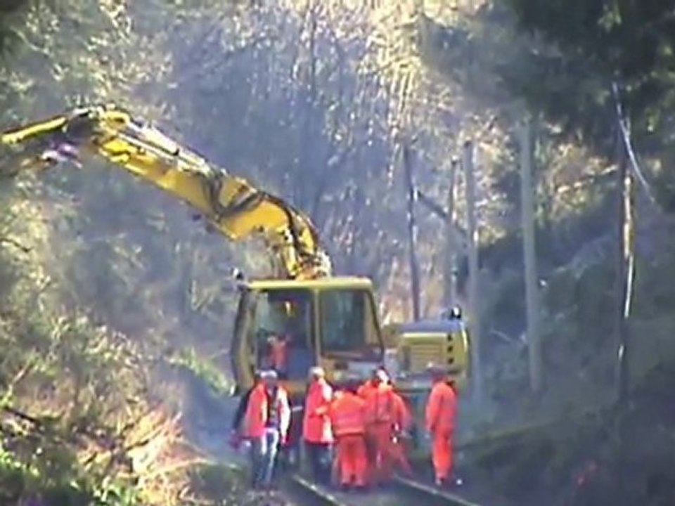 Aufräumungsarbeiten Eifelquerbahn nach Orkan Xynthia Teil 007