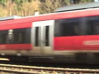 Trains and semaphore signals in the Kottenforst