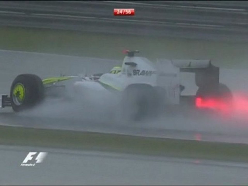 Formule 1 Malaisie 2009 Rain chaos + red flag