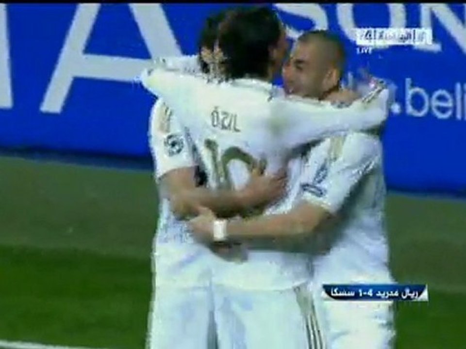 جميع اهداف مباراة ريال مدريد وسيسكا موسكو 1/4