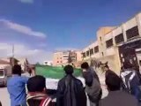 فري برس حلب الباب مظاهرة أحرار مدرسة البحتري 14 3 2012