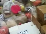فري برس حلب الأتارب  توزيع معونات على الأهالي 14 3 2012 ج1