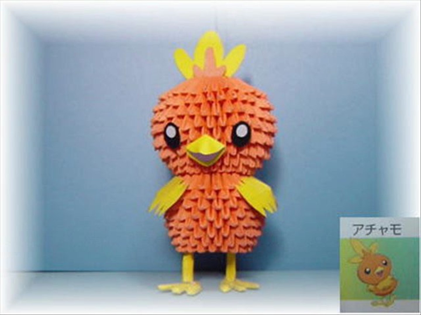 3d Origami Torchic Instructions 🐉 Pokemon Torchic Combusken