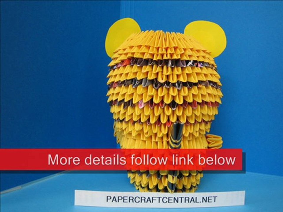 3D Origami Tiger