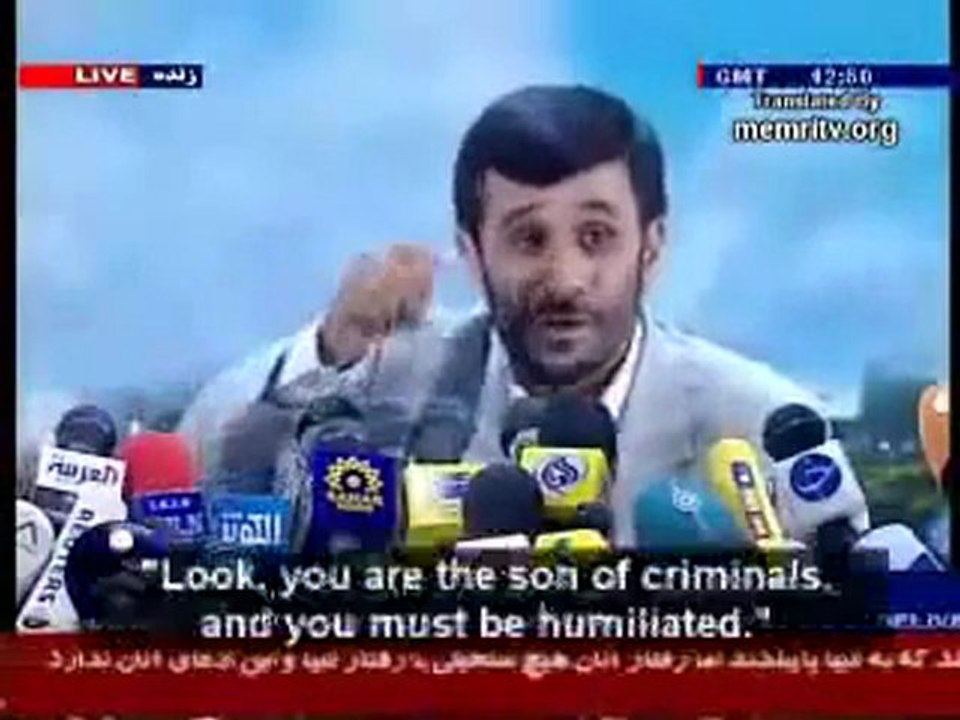 Der iranische Präsident zum DEUTSCHEN VOLK