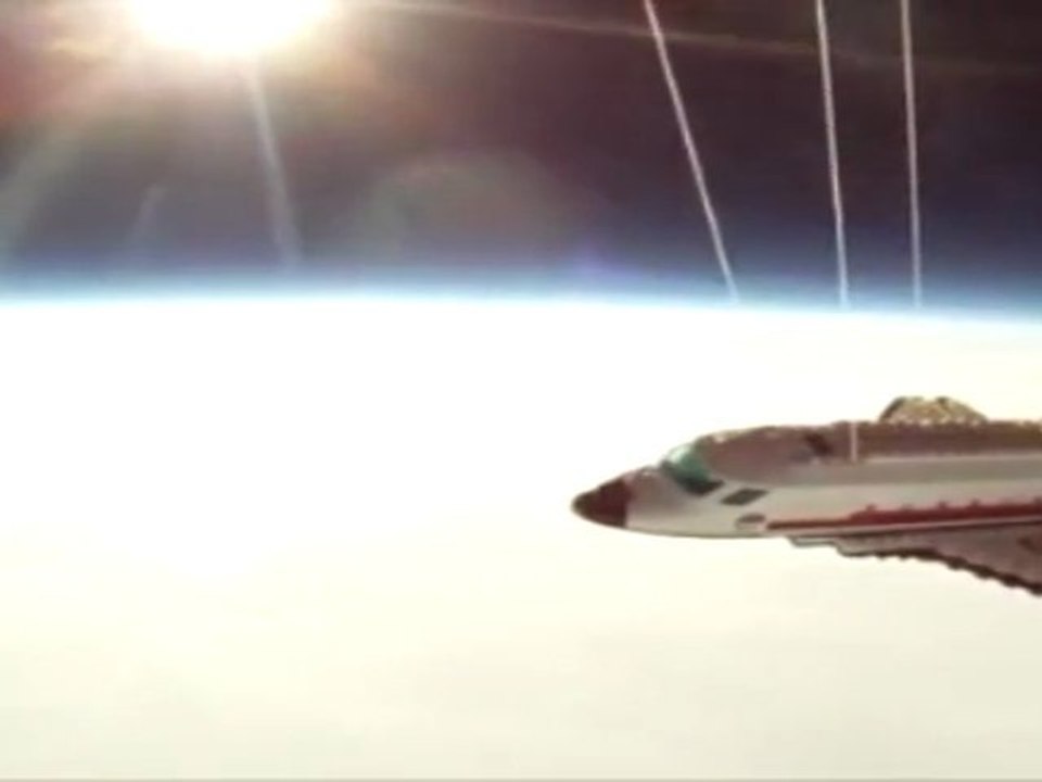 Une navette en Lego envoyée dans l'espace
