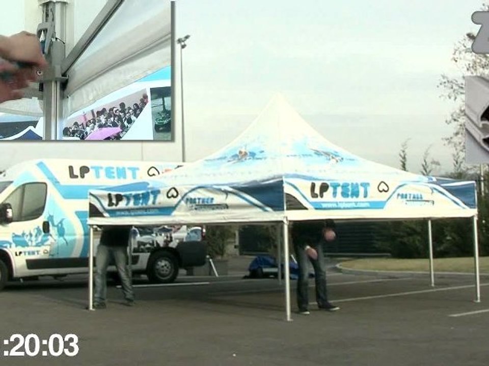 Montage de la tente pliante Hexagonale ZP par LPTENT