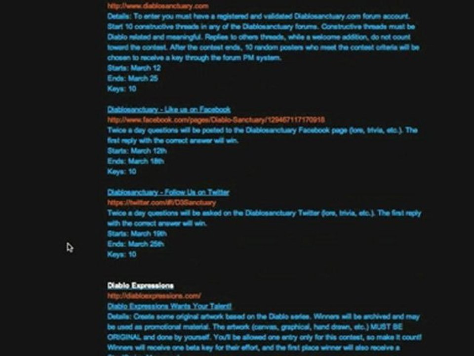 Diablo 3 Beta-Keys Still Available (3/15/2012)