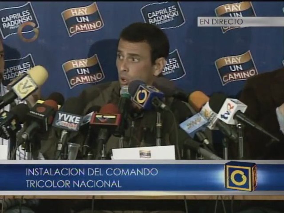 Capriles: "Si me preguntan quién gobierna a Miranda mientras yo estoy aquí, entonces ¿quien gobierna a Venezuela?
