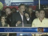 Pablo Pérez durante el 5to aniversario de UNT