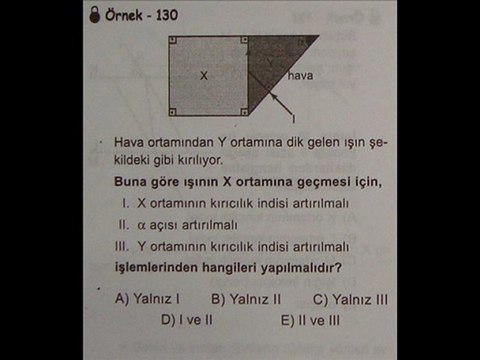 KIRILMA VE RENK SORU ÇÖZÜM SLAYTI -1
