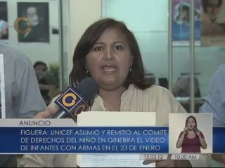 Unicef remite caso de infantes armados en el 23 de Enero